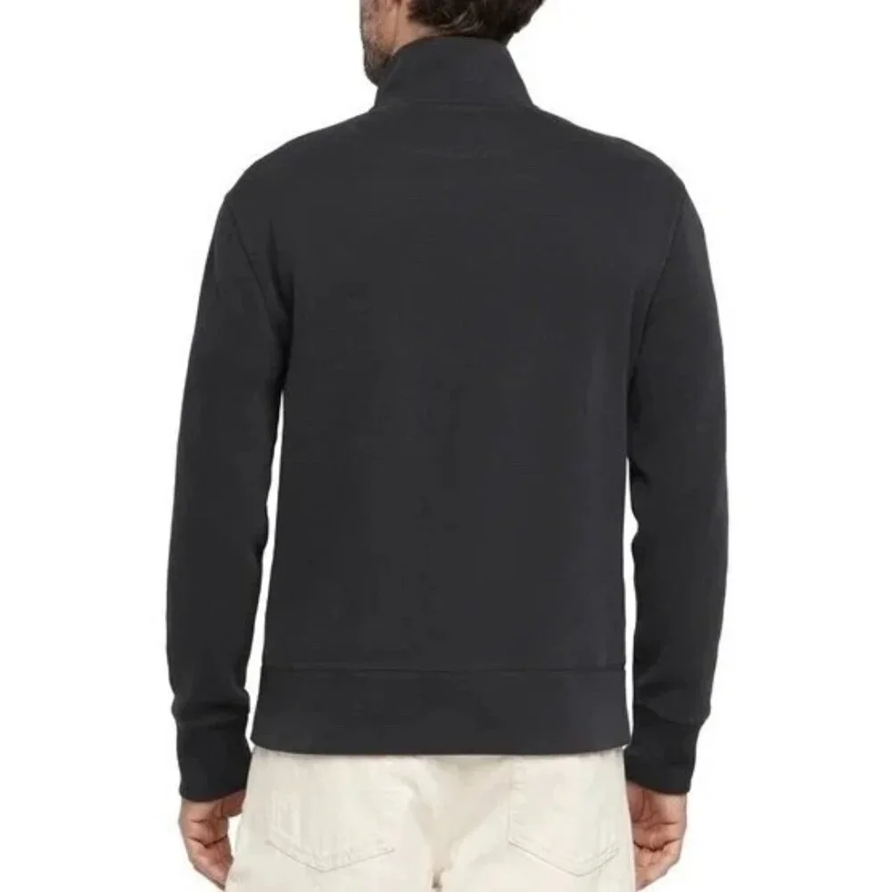 Banana Republic Men's 3XL Black Quarter-Zip Pullover Sweatshirt N0090